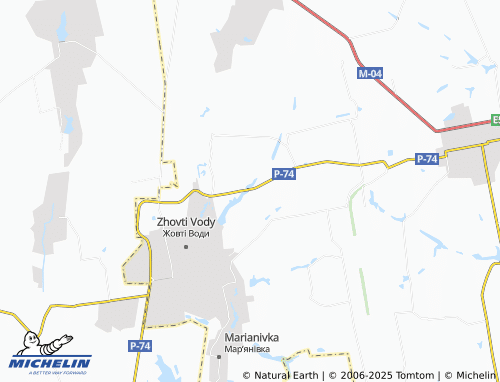 MICHELIN Poltavo-Boholiubivka map - ViaMichelin