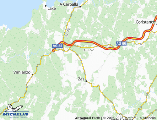 MICHELIN Lamas (Santa María) map - ViaMichelin
