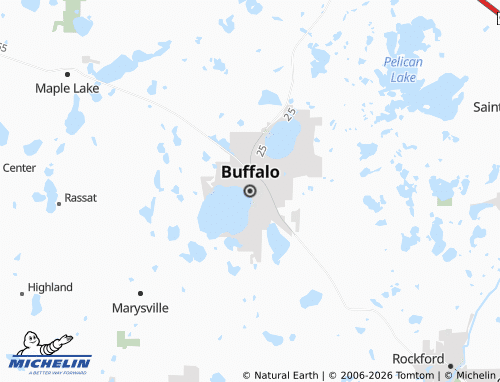 Mappa MICHELIN Buffalo - ViaMichelin