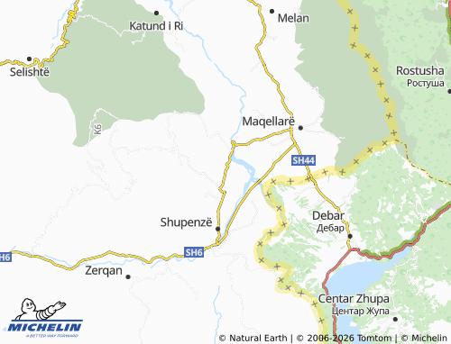 Mapa MICHELIN Okshatinë - ViaMichelin