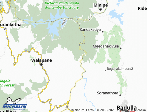 MICHELIN Bolagandawela map - ViaMichelin