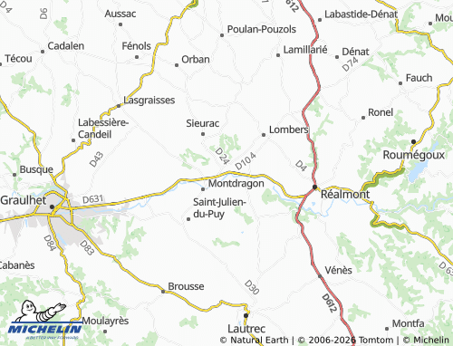 Mappa MICHELIN Laboutarie - ViaMichelin
