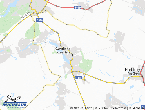MICHELIN Kovalivka map - ViaMichelin