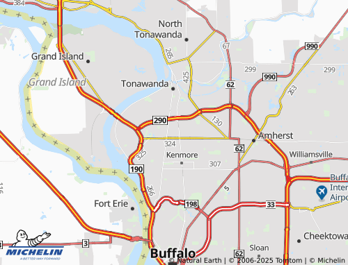 MICHELIN Tonawanda Town map - ViaMichelin