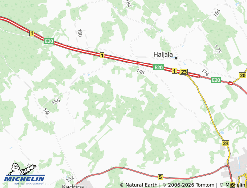 Mapa MICHELIN Auküla - ViaMichelin