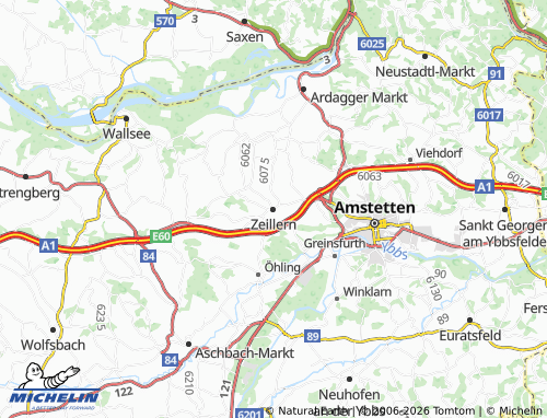MICHELIN Zeillern map - ViaMichelin