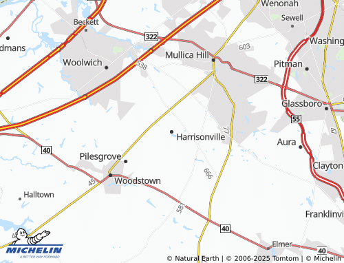 MICHELIN-Landkarte Harrisonville - ViaMichelin