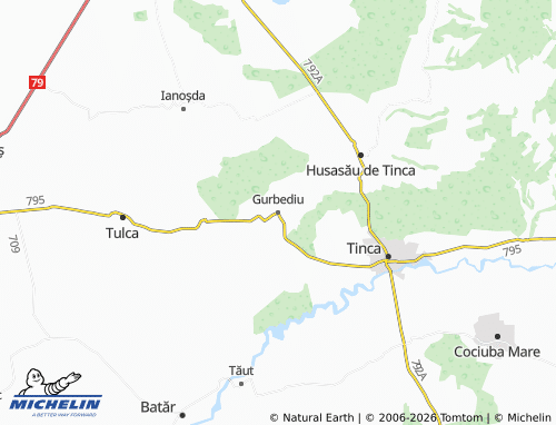 MICHELIN-Landkarte Gurbediu - ViaMichelin