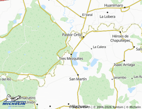 Mapa MICHELIN Tres Mezquites - ViaMichelin