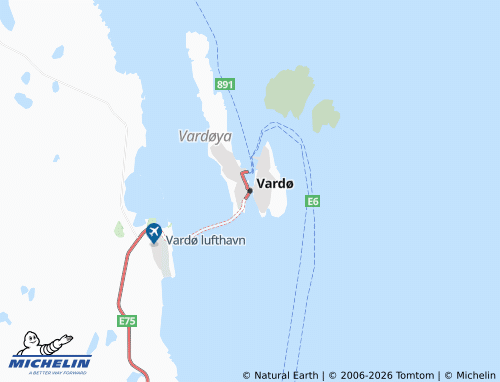 MICHELIN-Landkarte Vardø - ViaMichelin