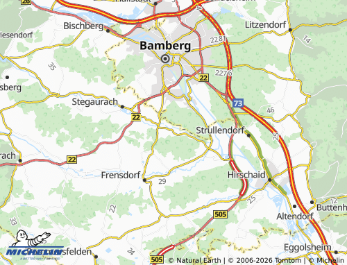 MICHELIN Höfen map - ViaMichelin