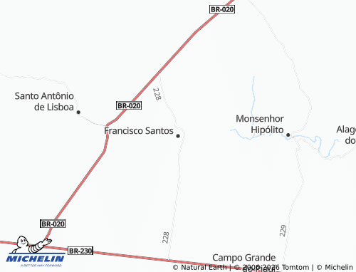 Mapa MICHELIN Francisco Santos - ViaMichelin