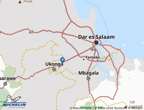 MICHELIN Vingunguti map - ViaMichelin