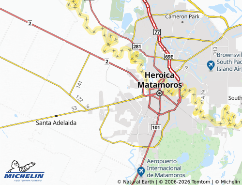 MICHELIN Las Lomas map - ViaMichelin