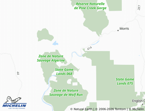 Mappa MICHELIN Cedar Run - ViaMichelin