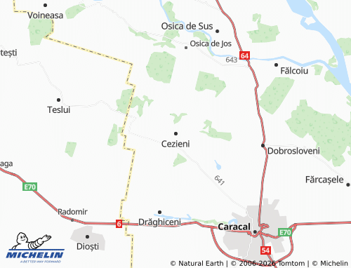 Carte MICHELIN Cezieni - ViaMichelin