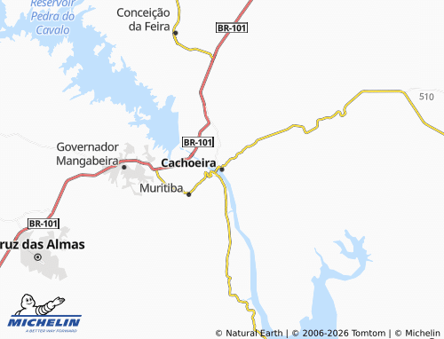 Carte MICHELIN Cachoeira - ViaMichelin