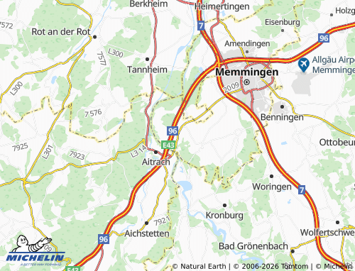 Mapa MICHELIN Illerfeld - ViaMichelin