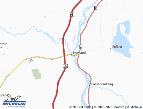 Mappa MICHELIN Howland - ViaMichelin