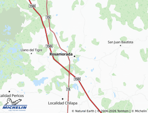 MICHELIN Rosamorada Centro map - ViaMichelin
