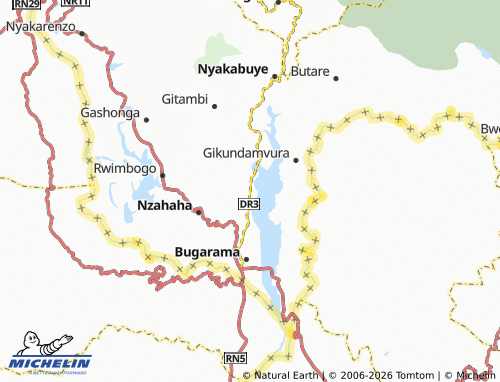 MICHELIN-Landkarte Muganza - ViaMichelin
