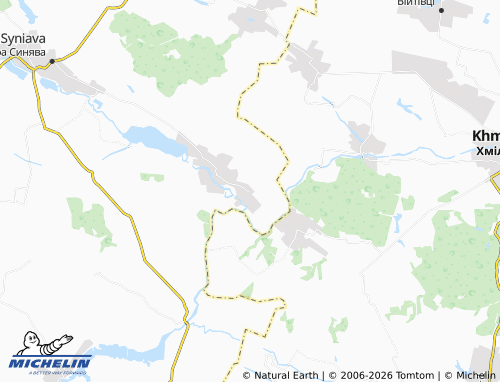 Mapa MICHELIN Nova Syniavka - ViaMichelin