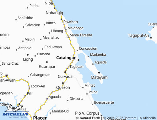MICHELIN Cataingan map - ViaMichelin