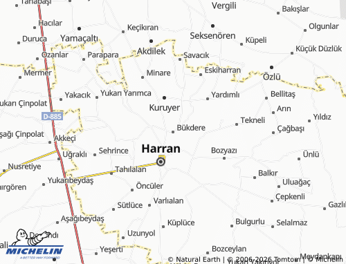 MICHELIN Bükdere map - ViaMichelin