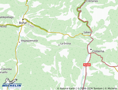 Mapa MICHELIN La Ercina - ViaMichelin