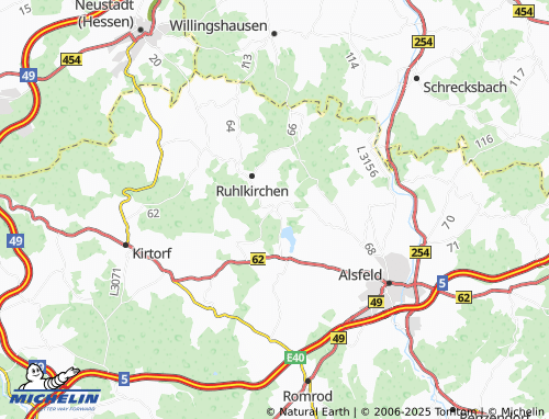 MICHELIN-Landkarte Seibelsdorf - ViaMichelin
