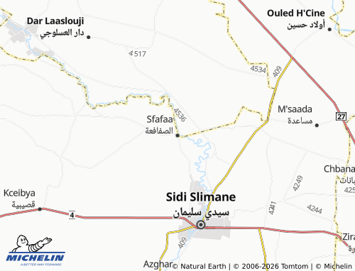 MICHELIN al-Sfaf'ah map - ViaMichelin