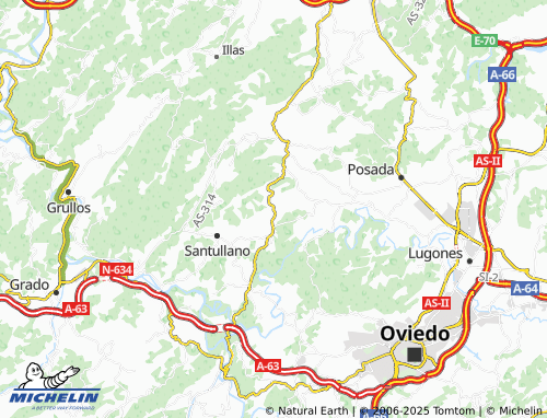 MICHELIN Biedes map - ViaMichelin