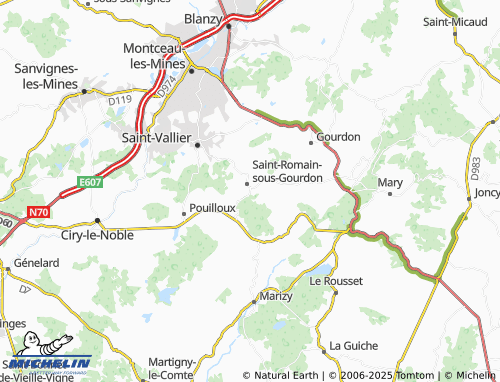 MICHELIN La Teppe map - ViaMichelin