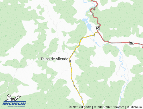 Carte MICHELIN Jardines de Talpa - ViaMichelin