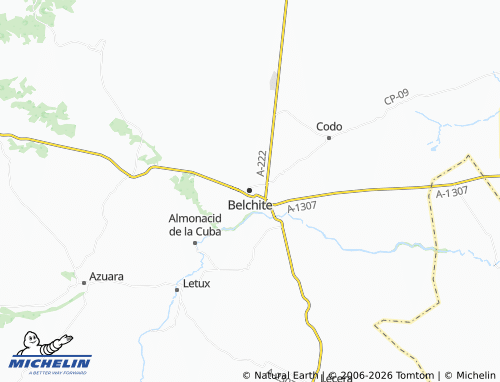 Mappa MICHELIN Belchite - ViaMichelin