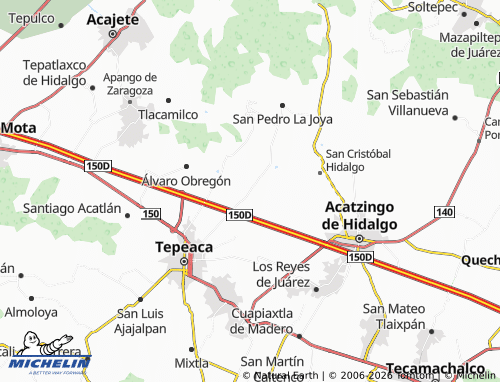 Carte MICHELIN Benito Juárez - ViaMichelin