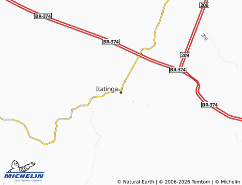 Carte MICHELIN Itatinga - ViaMichelin