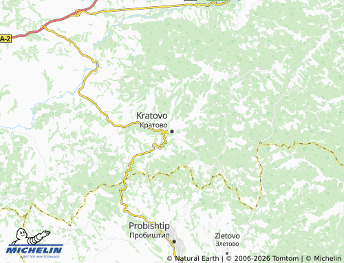 Mapa MICHELIN Kratovo - ViaMichelin