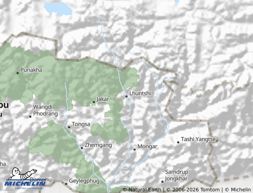 Mappa MICHELIN Lhuntshi - ViaMichelin
