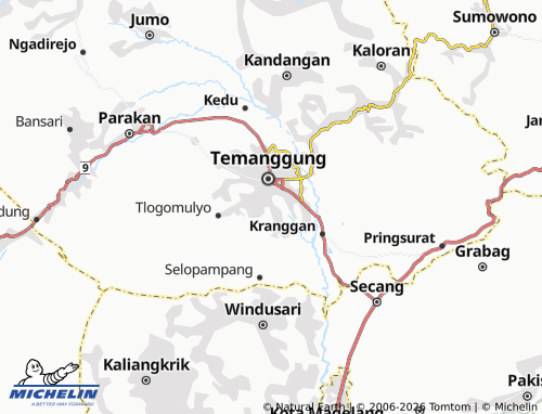 MICHELIN Purworejo map - ViaMichelin