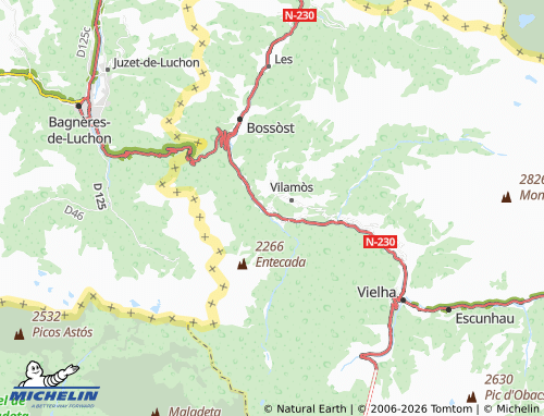 MICHELIN Arro map - ViaMichelin