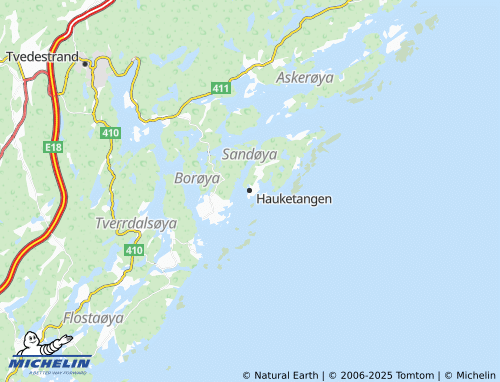 MICHELIN Hauketangen map - ViaMichelin
