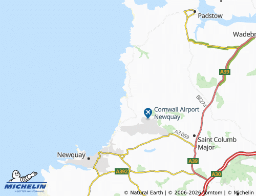 Carte MICHELIN Mawgan Porth - ViaMichelin