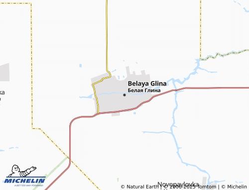 MICHELIN Belaya Glina map - ViaMichelin