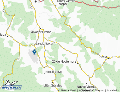 MICHELIN Cruz Chiquita map - ViaMichelin