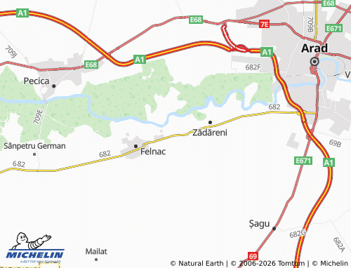 Mappa MICHELIN Călugăreni - ViaMichelin