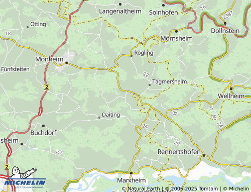 Mapa MICHELIN Blossenau - ViaMichelin