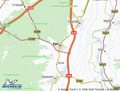 MICHELIN Epe map - ViaMichelin