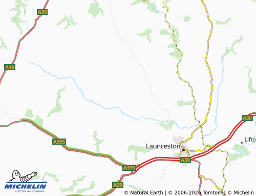 MICHELIN North Petherwin map - ViaMichelin