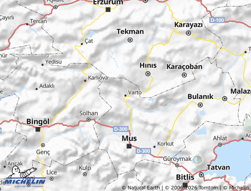 MICHELIN Varto map - ViaMichelin